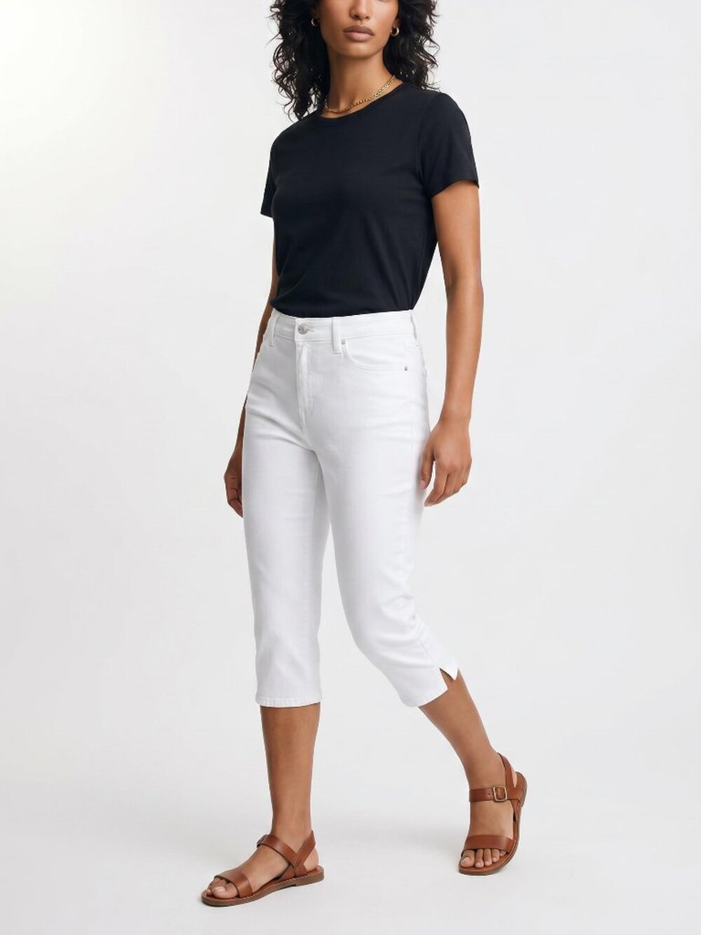 Old Navy High Rise Capri White Jeans Denim 14 NWT